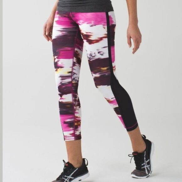 Lululemon Pace Tight Leggings Wind Berry Rumble Leggings Women's Size 4 - Picture 1 of 8